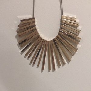 Gold statement necklace